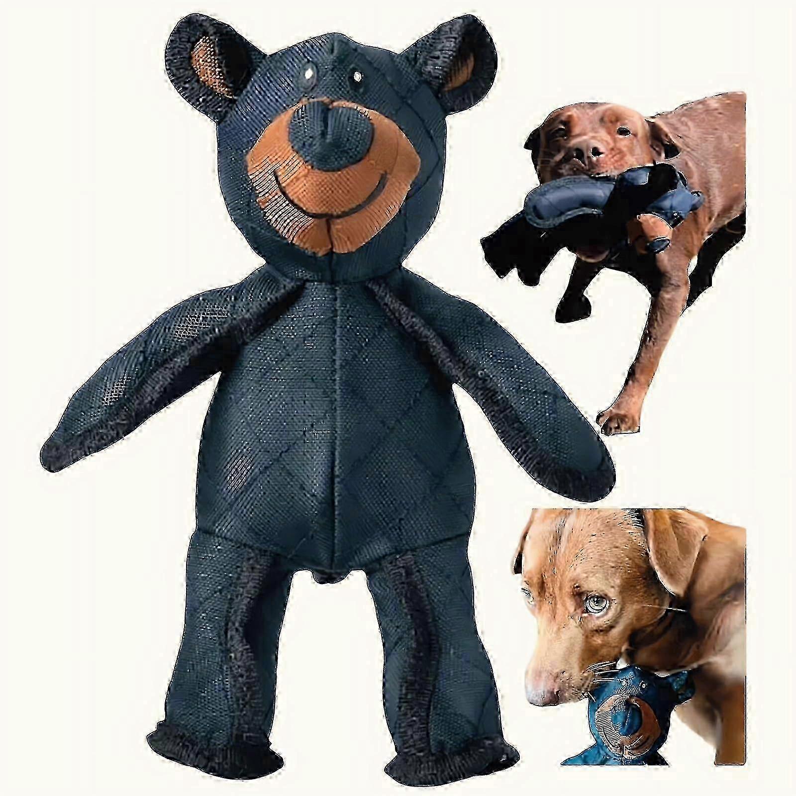 Bear Dog Unbreakable Teddy Bear 2.0 Plush Dog Toy for Aggressive Chewers - Indestructible Squeaky Toy