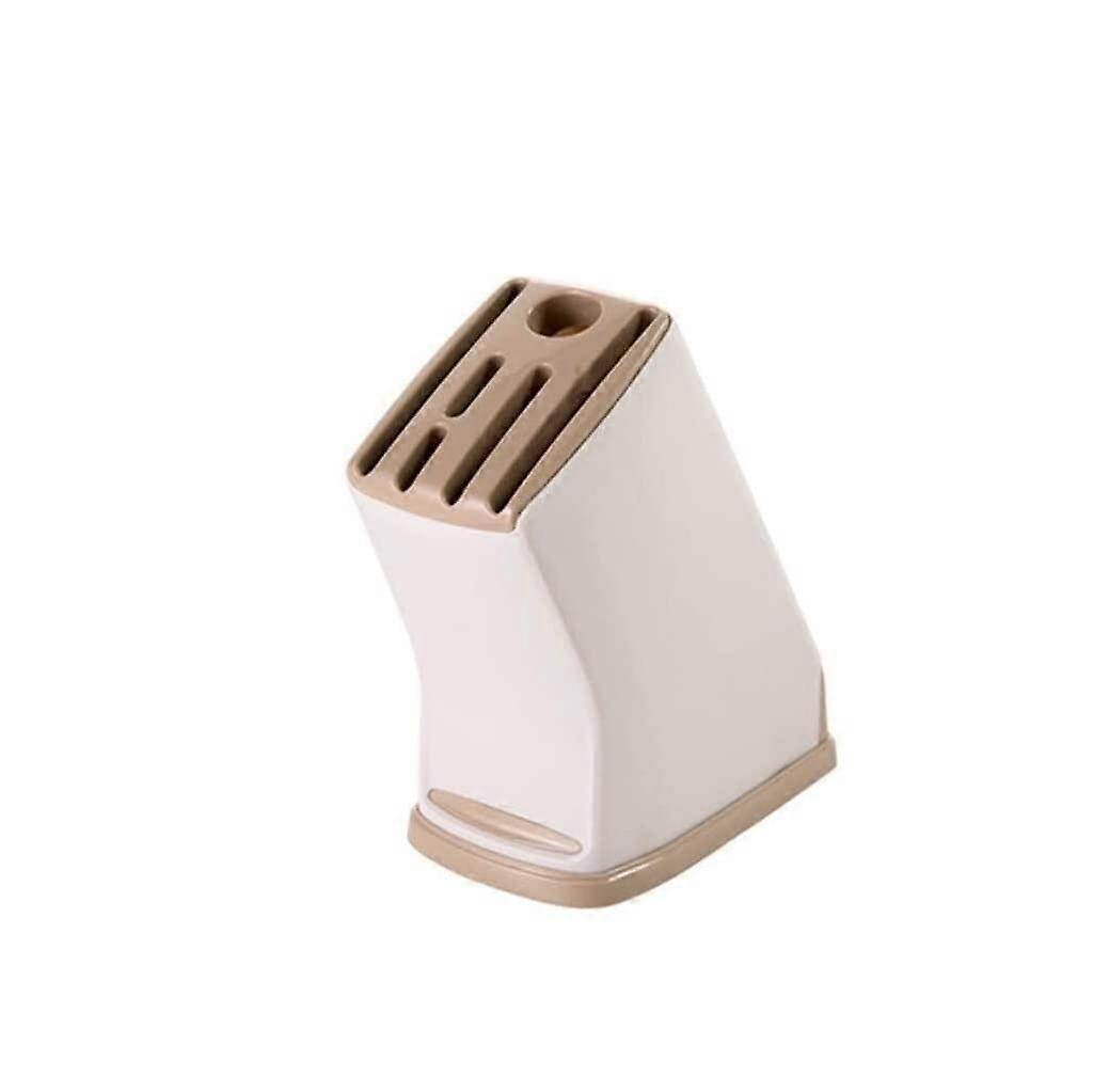 Knife Holder with MultiCompartment Storage and Fast Draining Kitchen Knife and Scissor Organizer