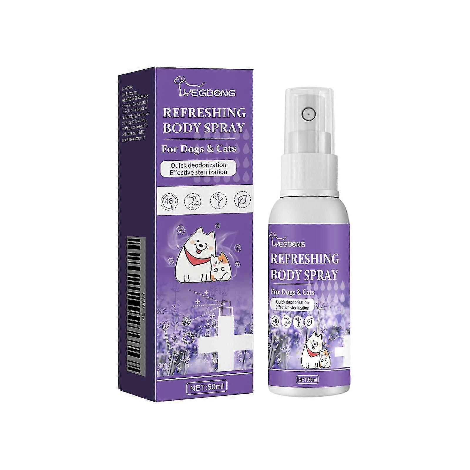 pet deodorant spray contains essence, silane
