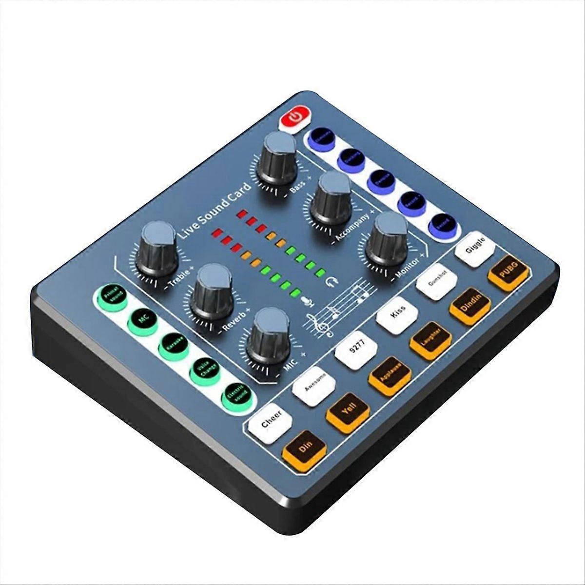 M8 Sound Card Live Broadcast Audio Interface Podcasting Device Caster