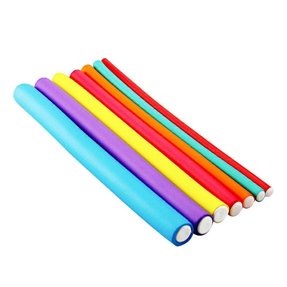 Universal Hair Curling Rods Cold Wave Hair Rollers for 60Pcs Multicolor