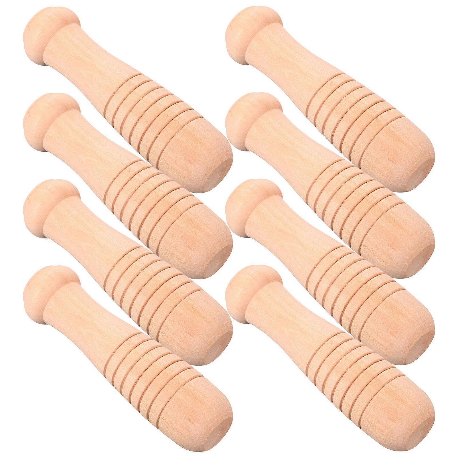 Wooden Replacement Handle for Garden Hoe Handle 8Pcs Tools