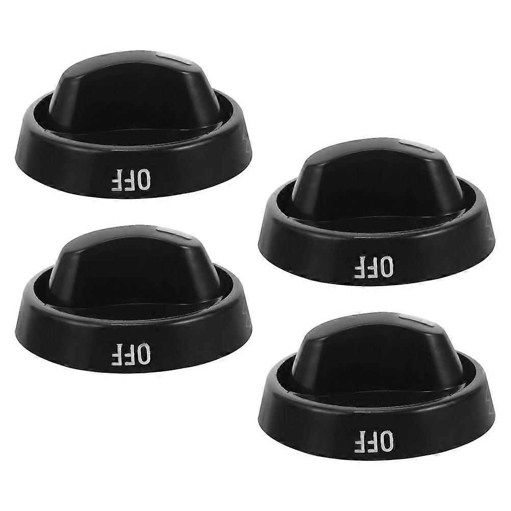 4pcs Universal Gas Stove Control Knobs Replacement Cooktop Surface Burner Control Knobs For Gas Range/Stove/Cooktop Plastic Knob Assembly For Gas