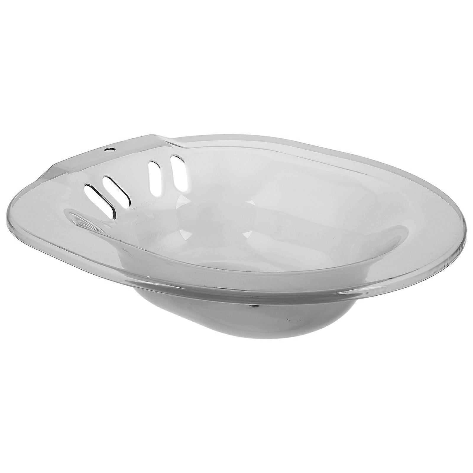Sitz Bath Basin for Postpartum Care and Comfortable Ergonomic Design Plastic Light Grey