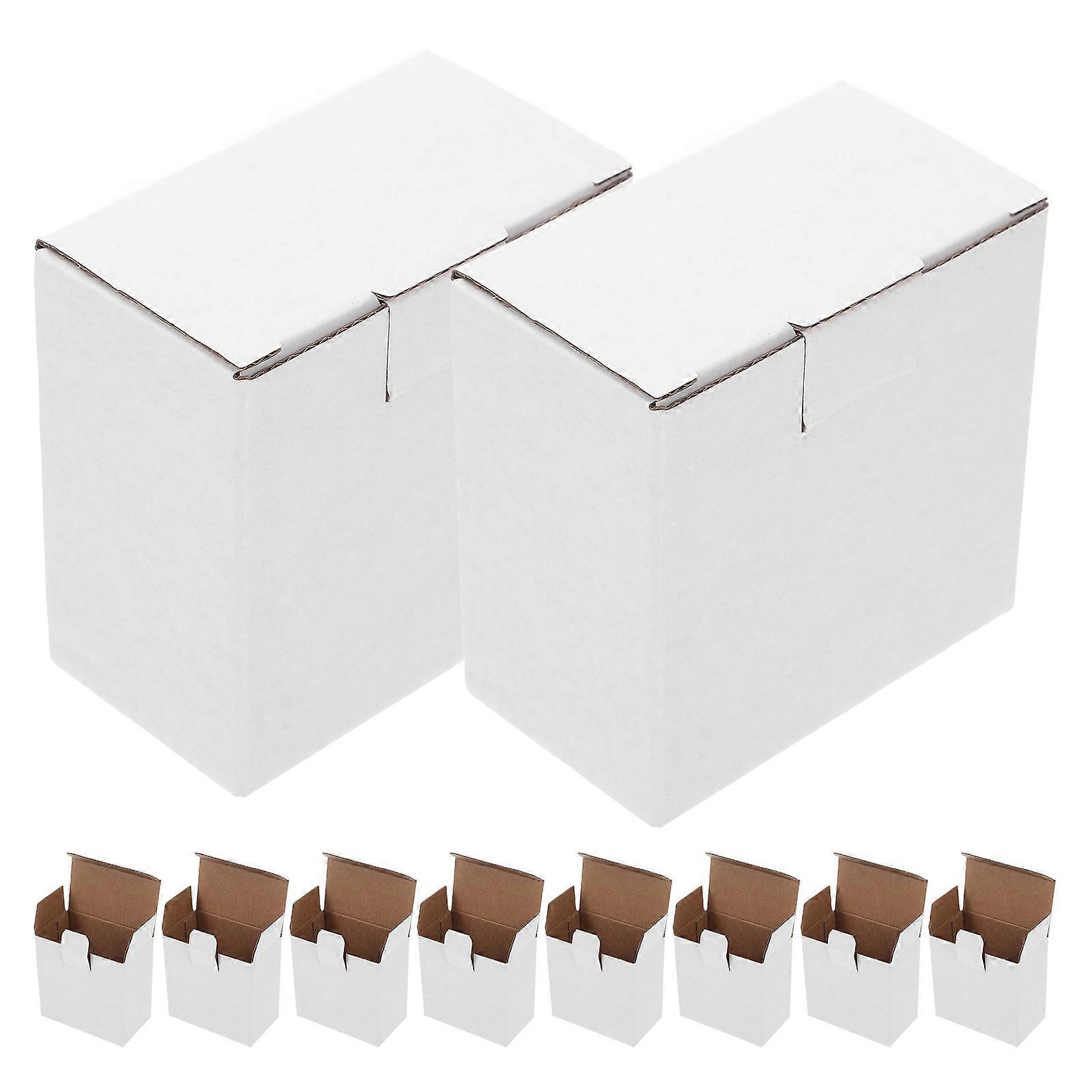 Paper Moving Box Corrugated Cardboard Box for Storage 10Pcs White Mailing