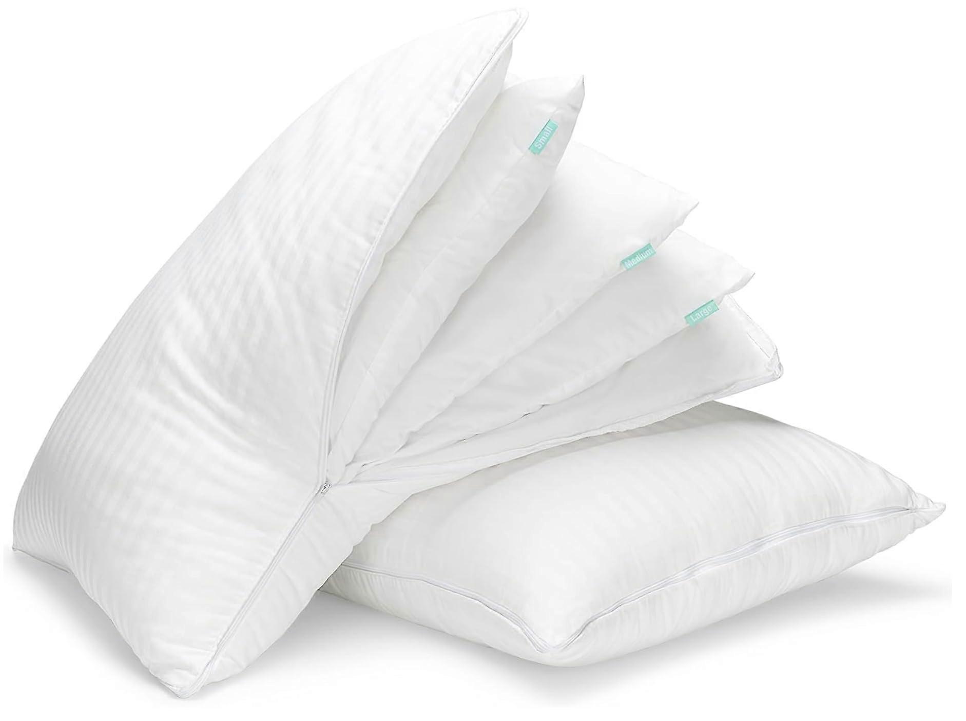 Set of 2 King Size Cooling Adjustable Layer Pillows for Sleeping, Down Alternative, Machine Washable