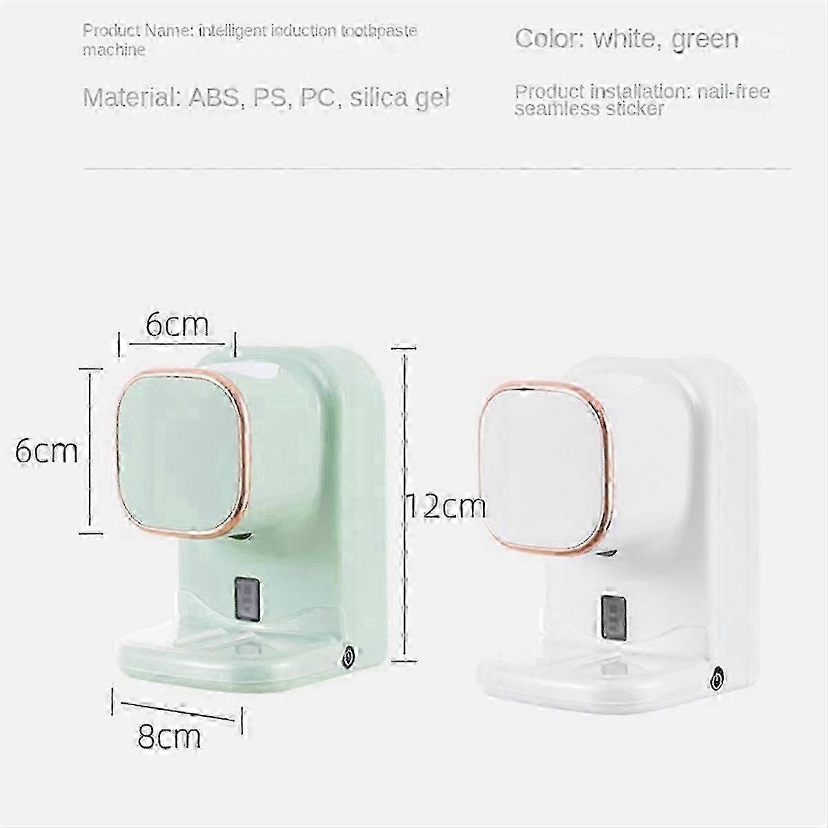 Electric Toothpaste Dispenser with Sensor for Automatic Toothpaste Squeezing