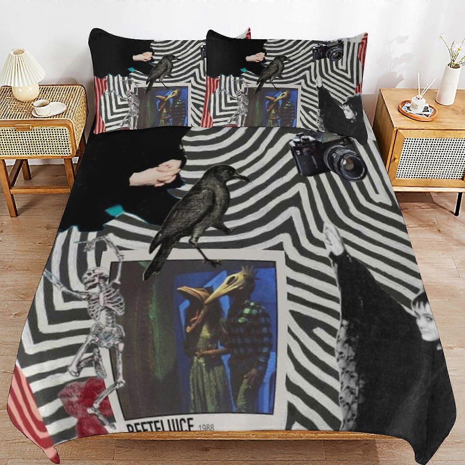 Beetlejuice multifunctional  Comfort Thread Line Simple Function Reliable Fit Duvet Cover Sets Bed Solution