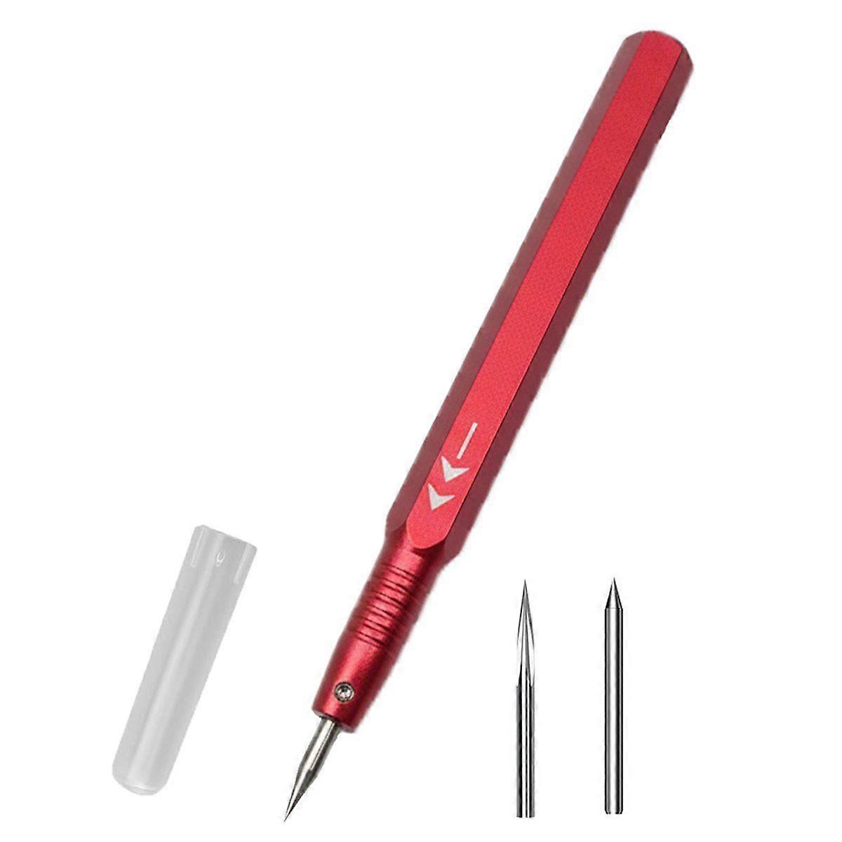 Model Scriber Tool Set with Scribing Needle&Triangular Scraper-Panel Line Engraving Trimming Tool fo