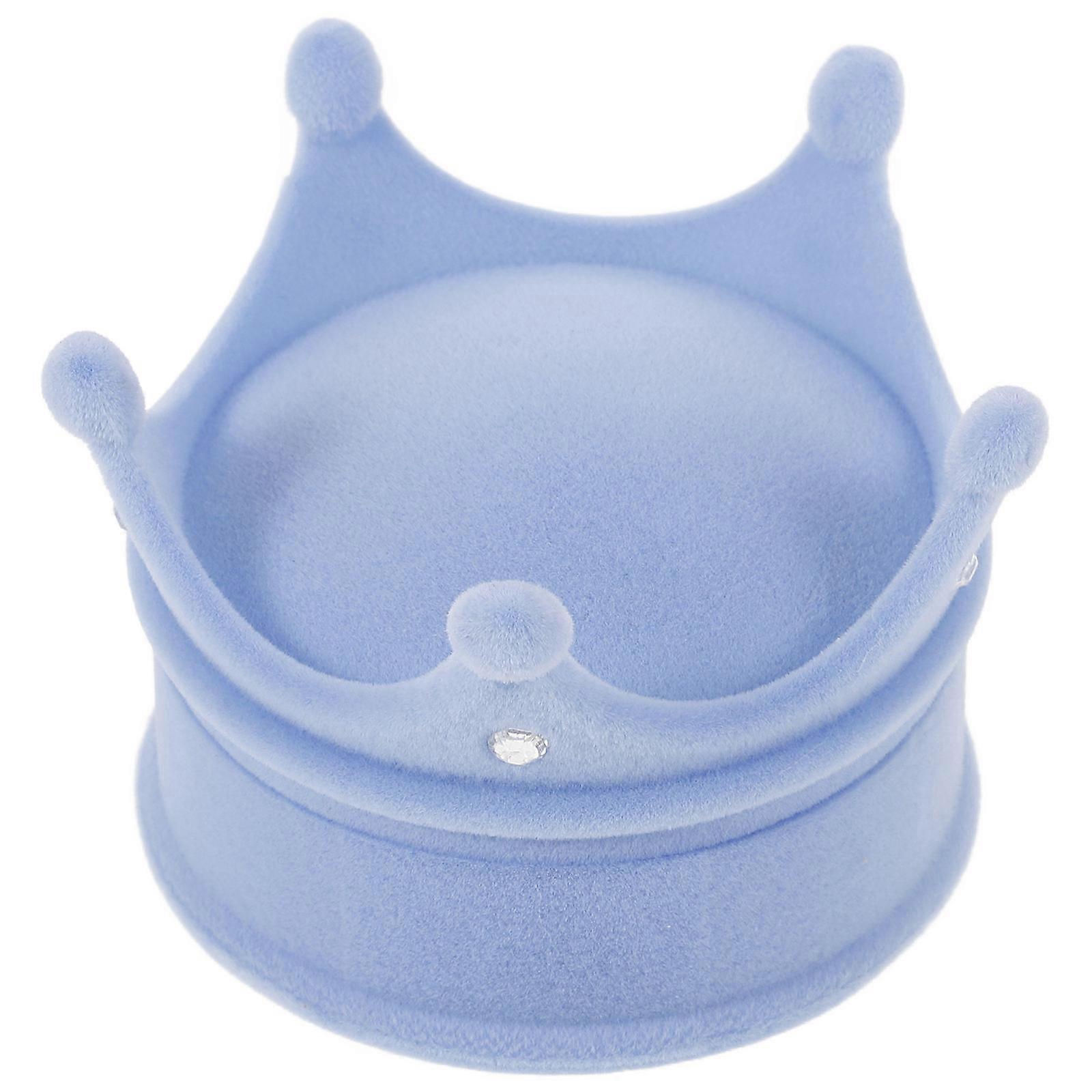 Hemoton Crown Shaped Ring Box for Engagement Proposal and Wedding 1 Set