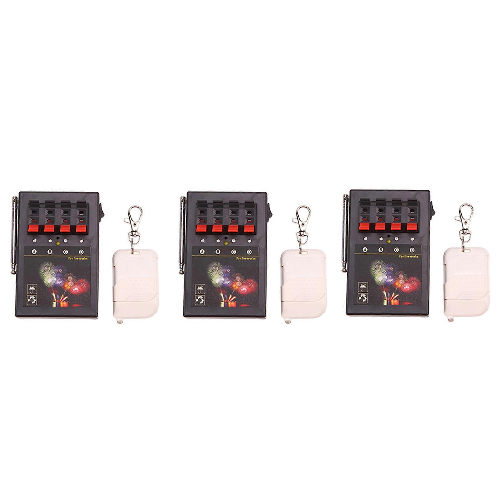 3X Firework Firing System 4CH Smart Wireless Remote Safety Igniter Electroni Wire