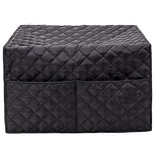 Black Toaster Oven Cover with DustProof Protection and Two Large Storage Pockets