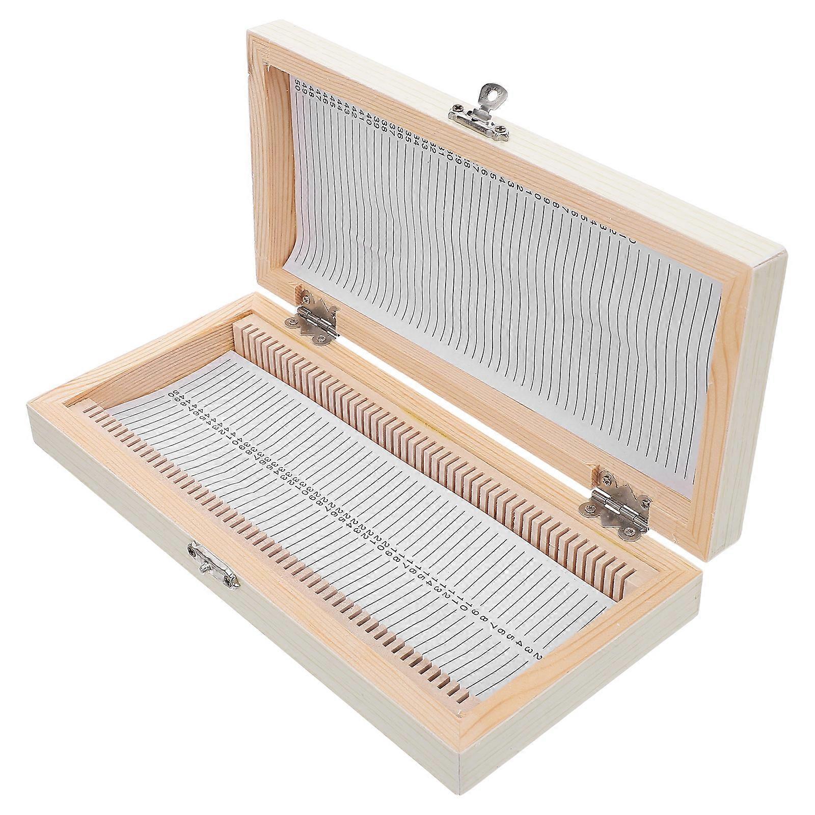 Wooden Specimen for Secure Storage with 50 Slots