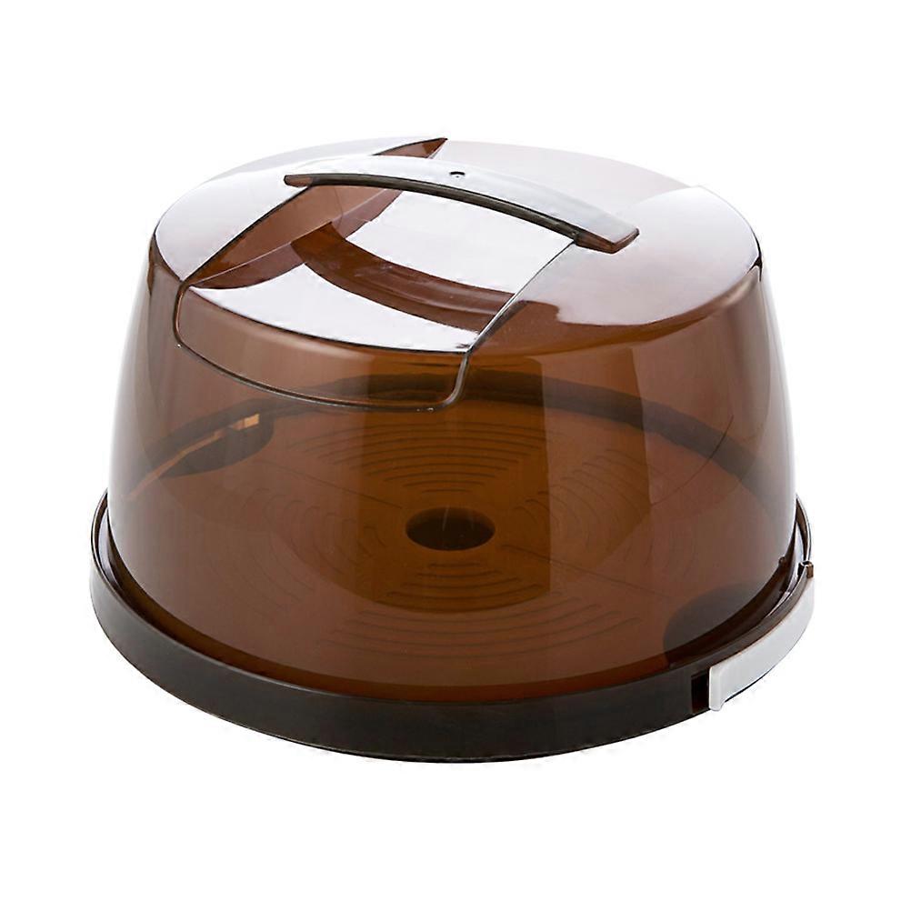 Handheld Cake Box for Baking Use Portable Storage 1Set Coffee Color