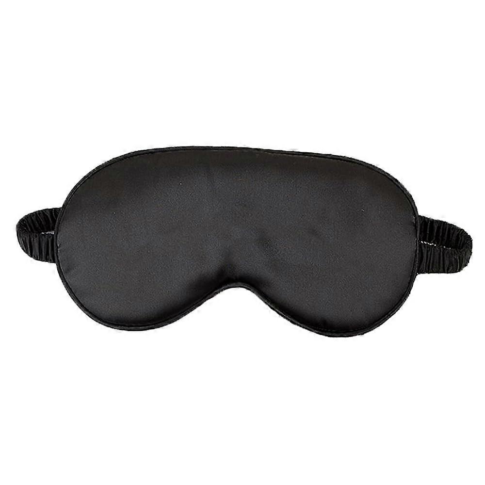 Custom Satin Sleep Mask with Photo or Text, Adjustable Strap, Black Light Blocking Eye Cover