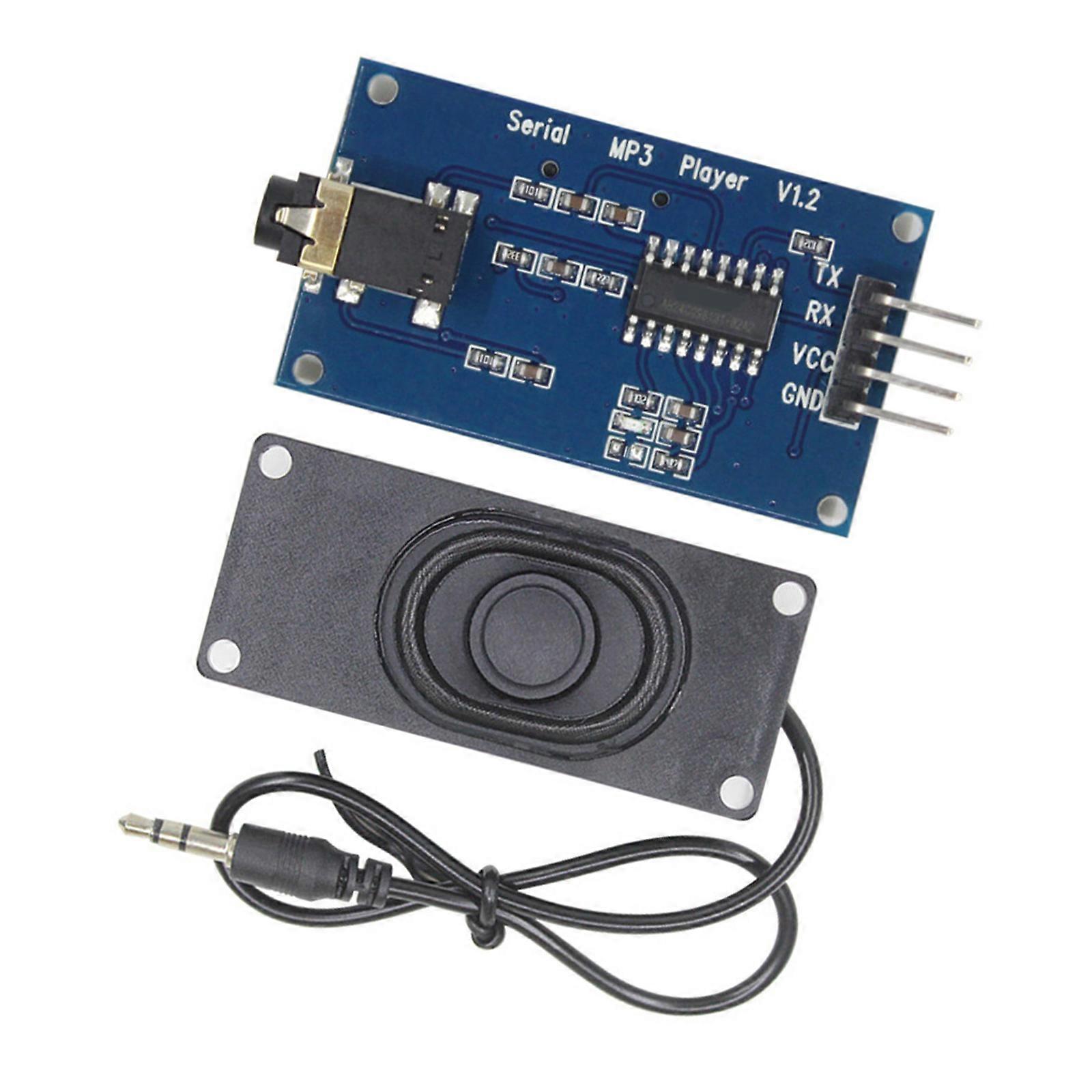 Flexible YX6300 UART Control MP3 Music Player Module Sound Decoding Board MP3 Player Amplifier Board 9600bps Multicolor