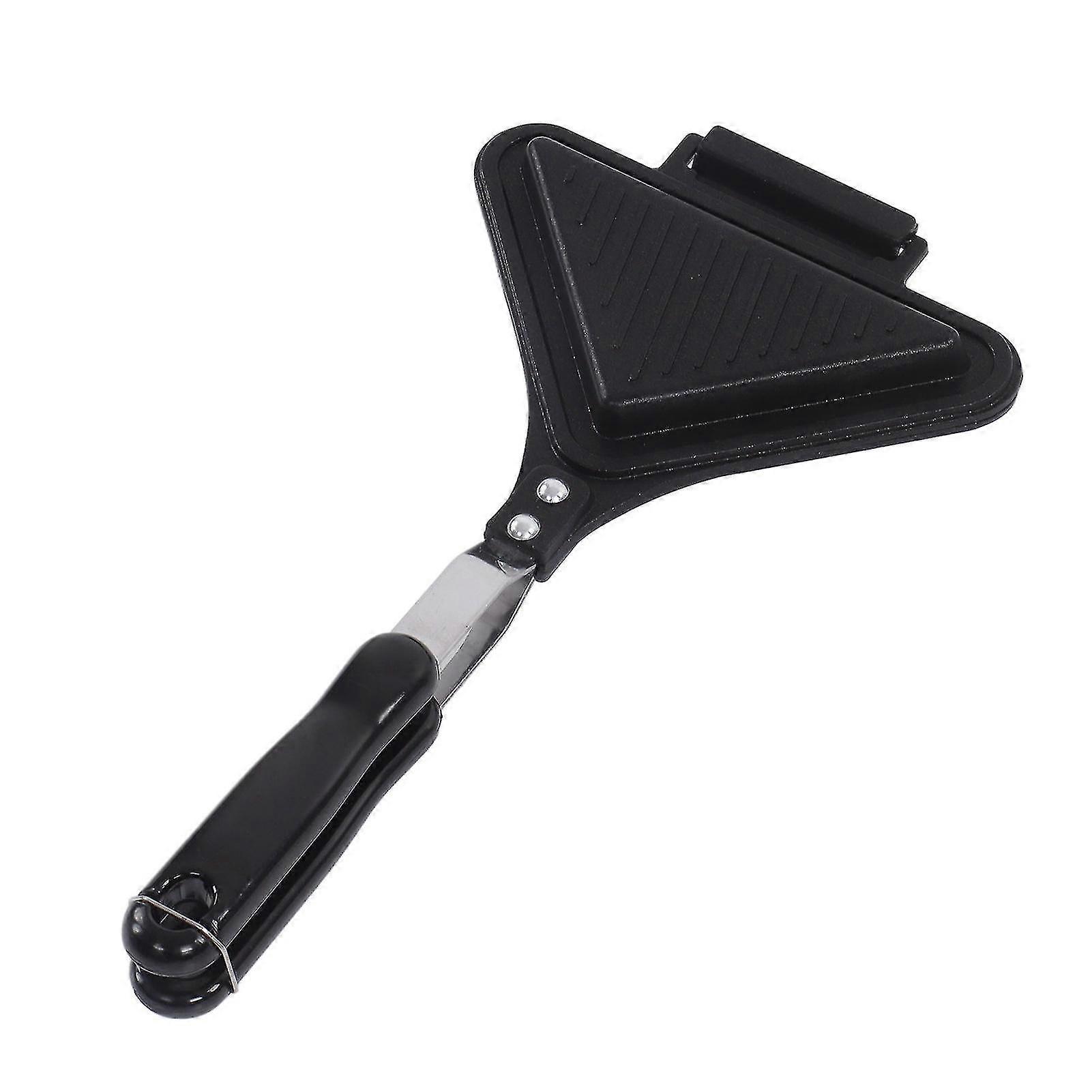 Triangle Shape Double-Sided Nonstick Sandwich Panini Maker for Cake, Bread, and Triangular Toast