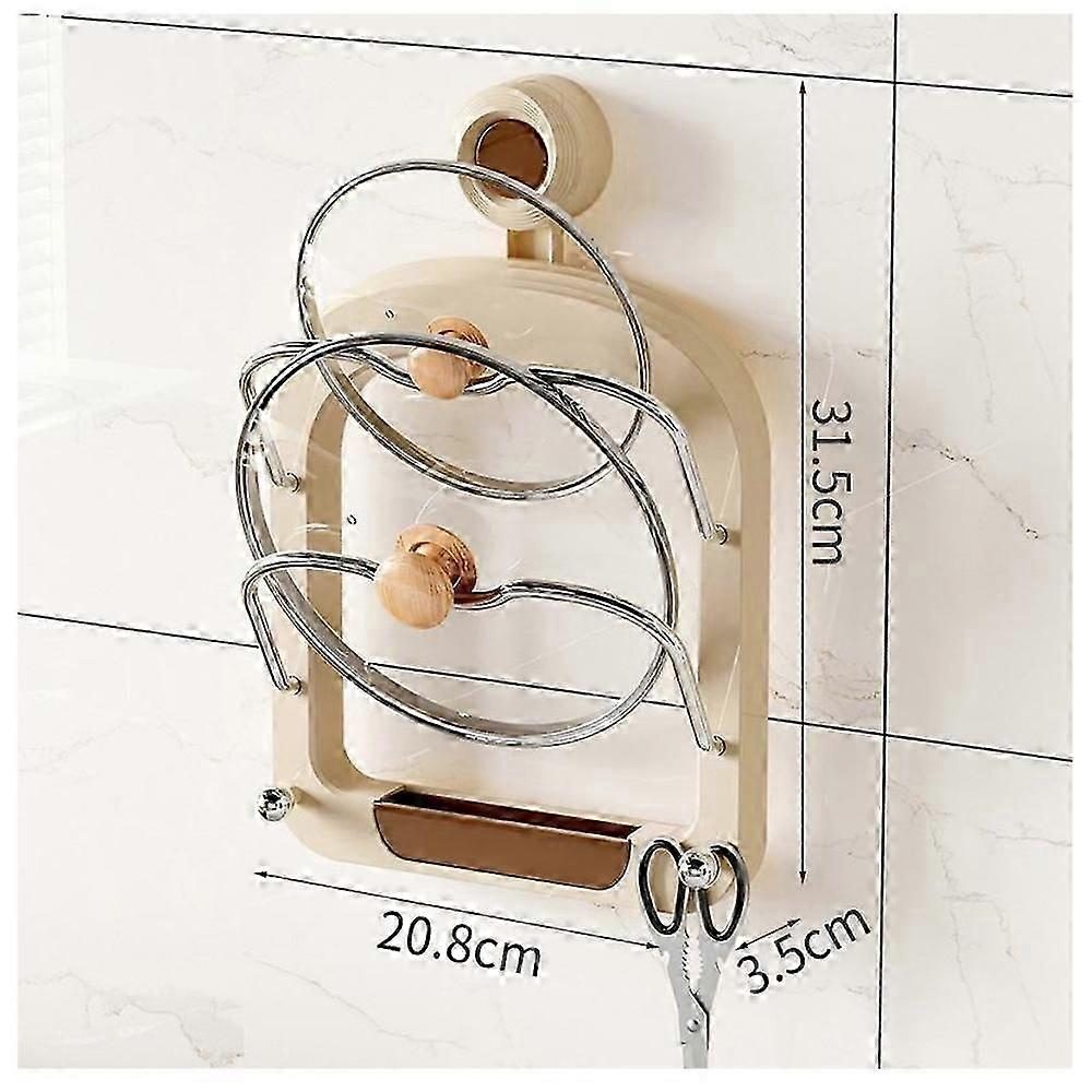 Practical Pot Lid Holder,Upgraded Universal Pot Lid Organizer Pot Rack Holder
