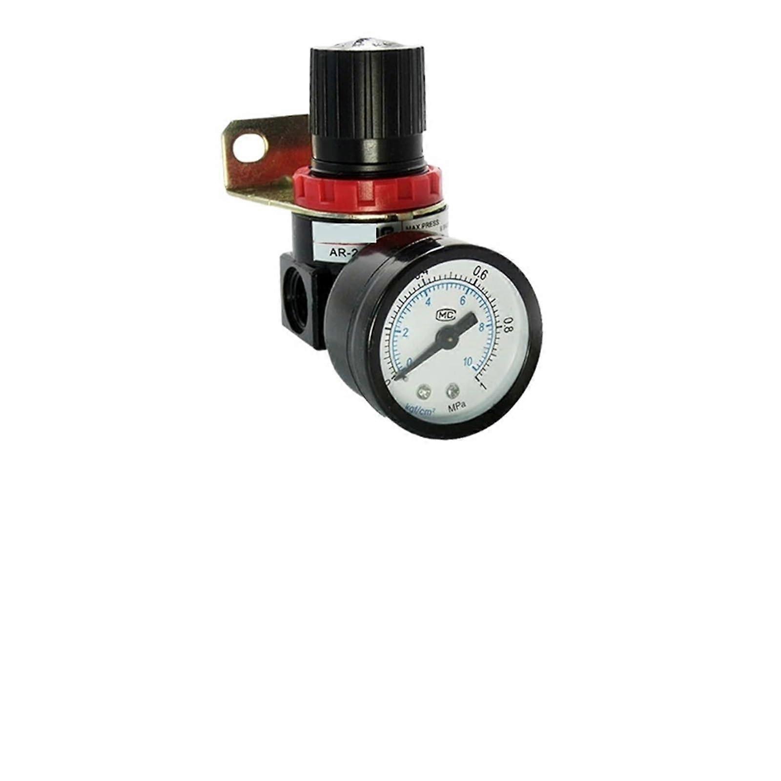 AR2000 G1/4 Air Compressor Regulator with Gauge and Bracket for Precise Pressure Control