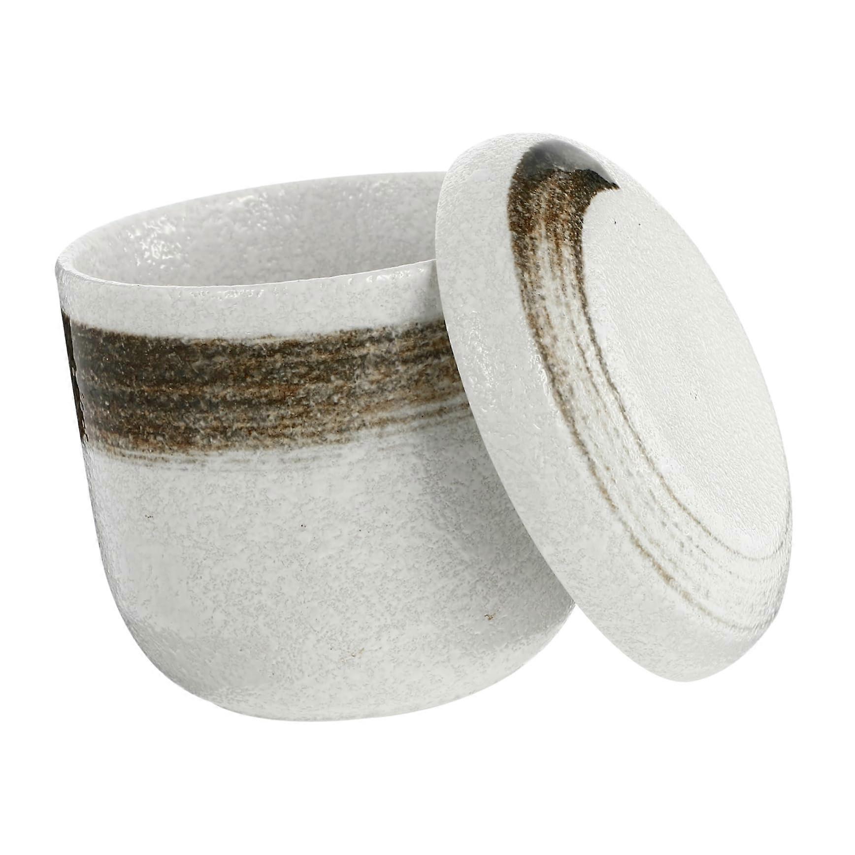 Ceramic Stew Pot and Japanese Egg Steaming Cup, FoodGrade, Easy Clean, MultiPurpose Use