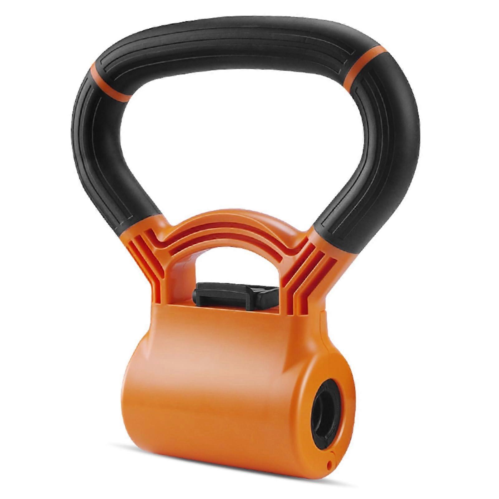 Adjustable Dumbbell Grip with Ergonomic Rubberized Handle, Kettlebell Attachment for Home Workouts