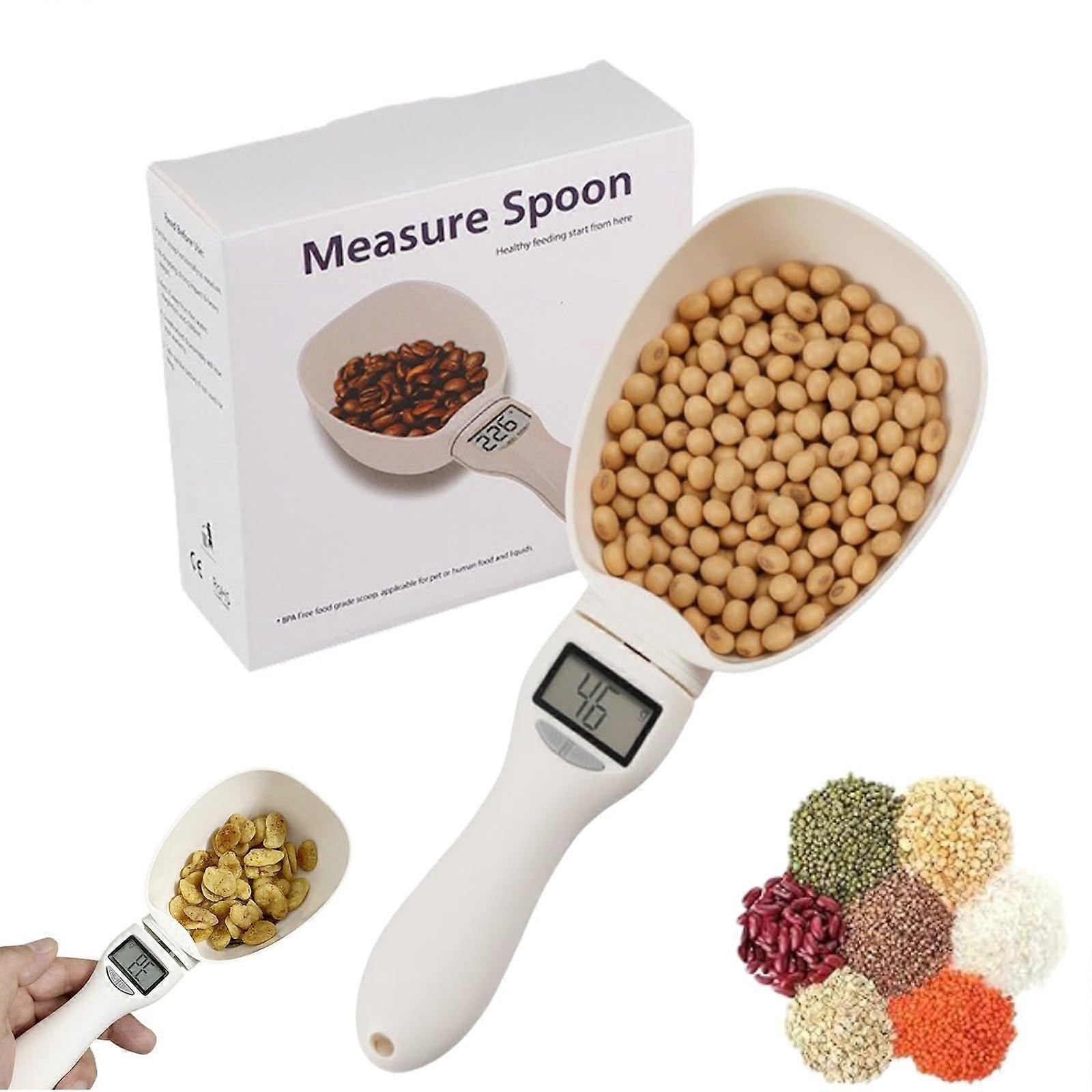 Digital Measuring Spoon with LCD Display,  Precision Sensors, Unit Conversion for Cooking, Baking, Pet Food, 1pcs