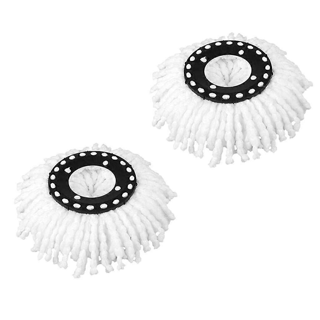 2x Spin Mop Replacement Heads 360° Rotating Washable Microfiber Floor Mop Refills Universal Fit
