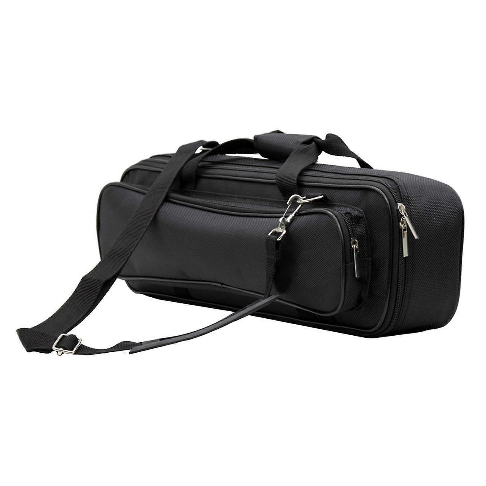 Flute Bag with Soft Interior Lining, Durable Oxford Material, Shoulder Strap for 16 17 Hole Flute
