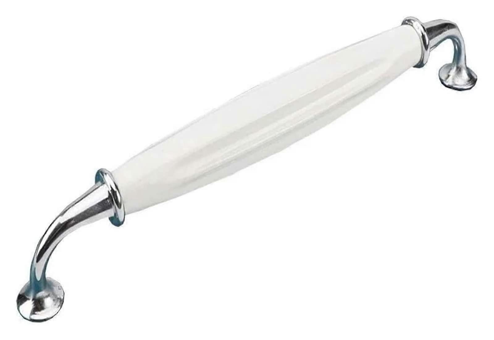 Vintage White Ceramic Cabinet Handles 10 Pcs Classic Drawer Knobs for Kitchen Cupboard Wardrobe