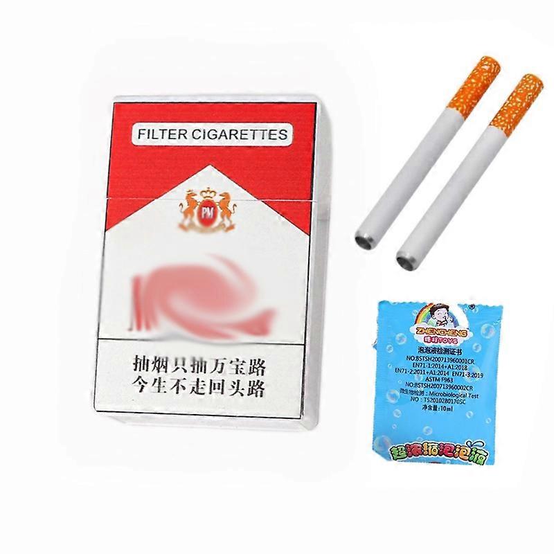 Creative Plastic Cigarette Box Parody Bubble Machine Outdoor Portable EDC Toy Tool