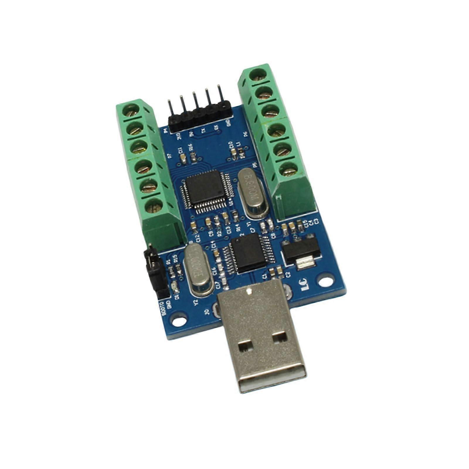 12Bit USB Data Acquisition Module with 10Channel Compatible with STM32F103C6T6 for Industrial Automation Controller