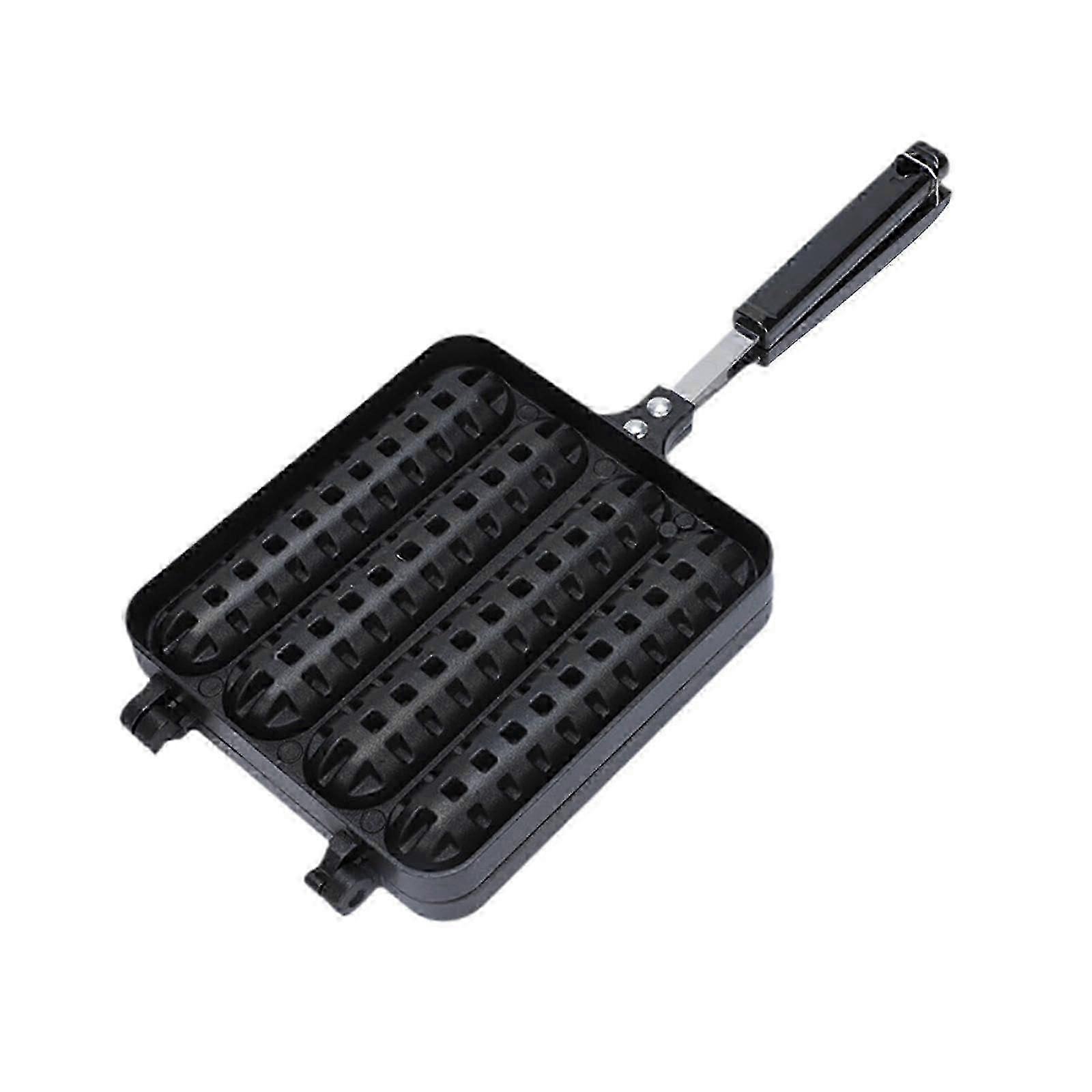 2025 Aluminium Corn Bread Tub, Sturdy Waffle Maize Dog Maker for Kitchen Cooking