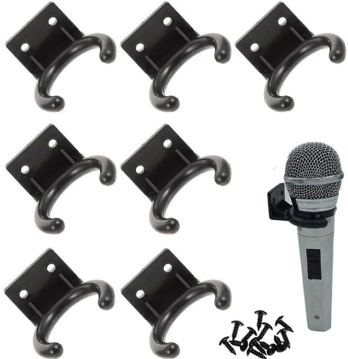 7-piece Universal Microphone Stand Set - Microphone Hook - Microphone Wall Mount