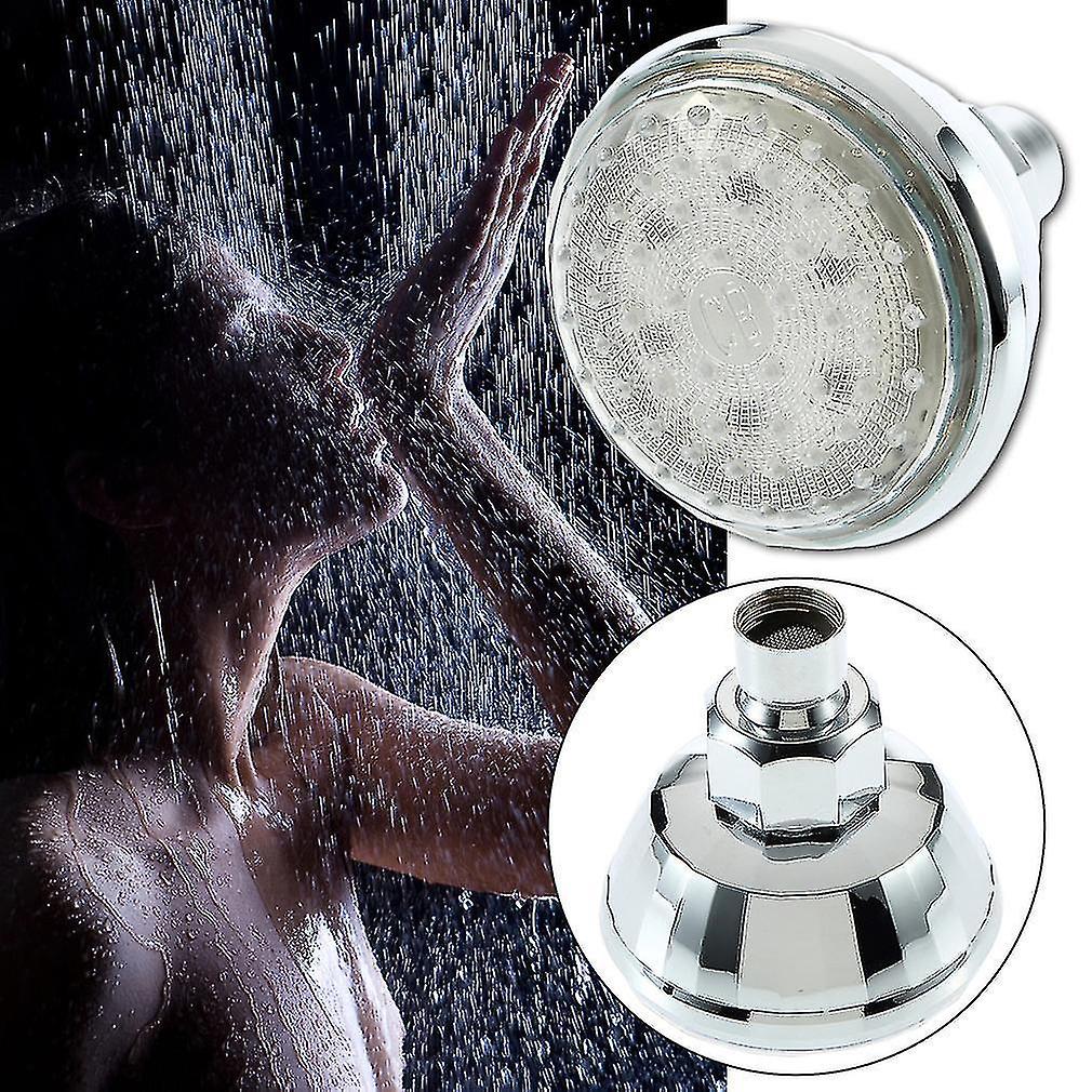 Adjustable Romantic Automatic 7 Color 360 Led Shower Head For Bathroom Abs
