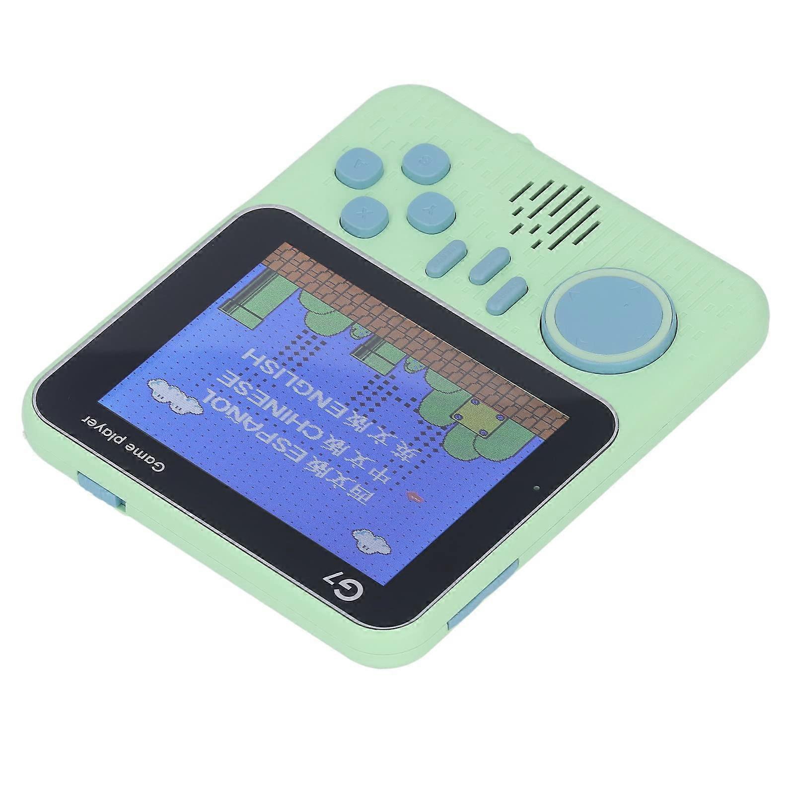 Handheld Game Console with 3.5in Color Screen, Lightweight Singleplayer Home Gaming Device Green