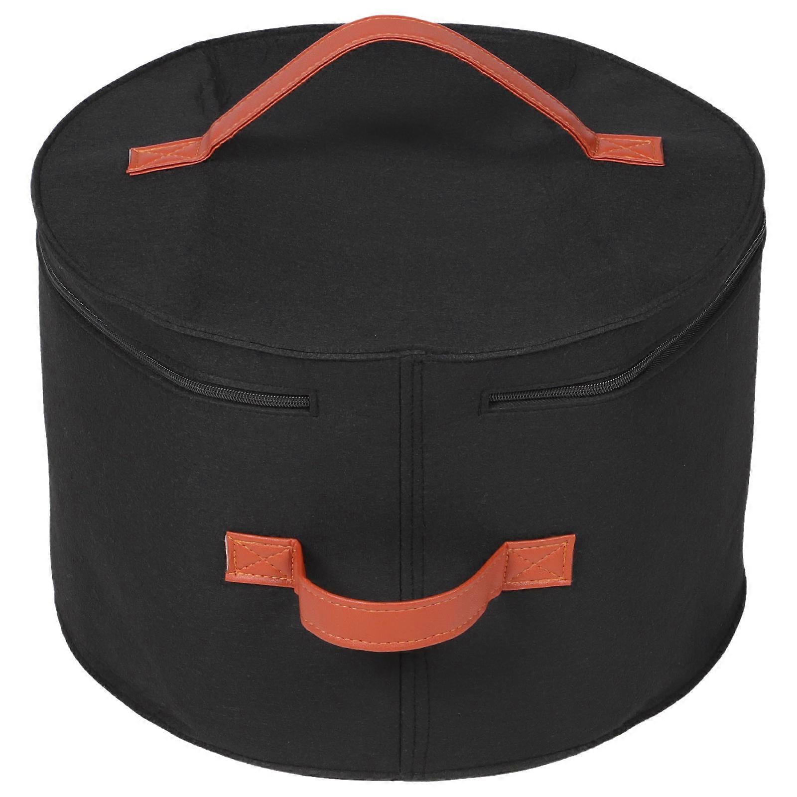 Bedroom Storage Box for Storage 4Pcs Black Felt Organizing Containers