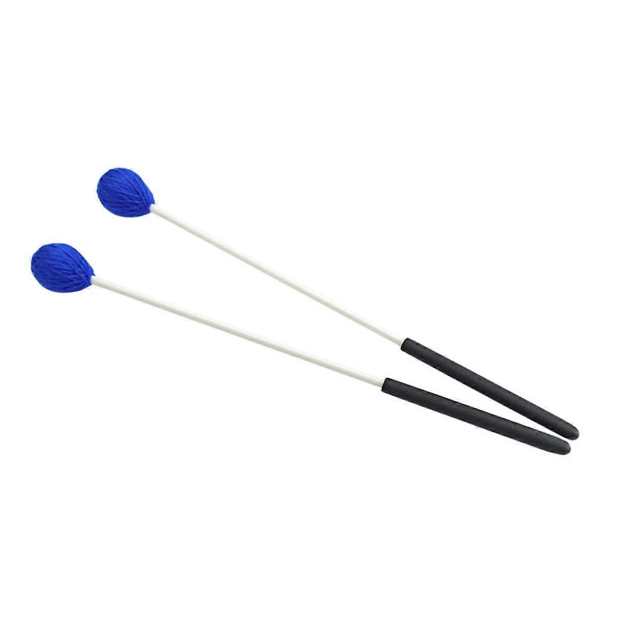 Wool Drumsticks with Solid Handles for Snare and Percussion Instruments, Warm Tone and Grip Control