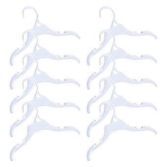 10Pieces Pet Clothes Hangers Plastic Dog Clothing Rack Hanger For Pet Clothing Outfit Displaying Organizing for Home Use