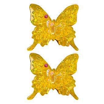 1/2/3 stuks Glitter Vlinder Knijpspeelgoed Stressverlichting Langzaam Terugverend Transparante Vlinder Sensorisch Speelgoed Rekbaar Ontspanningsinsect Knijpspeelgoed Fidgetspeelgoed