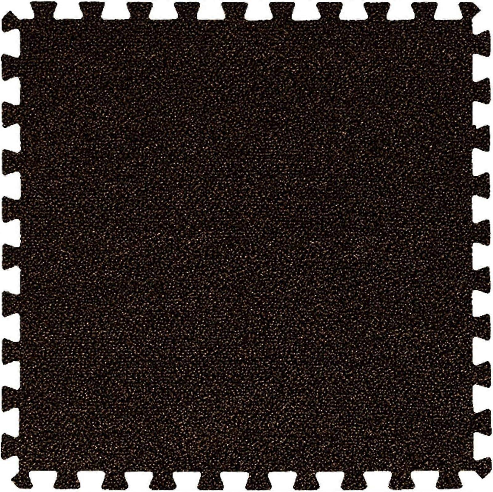 Interlocking Foam Floor Tiles with Carpet Surface for Gym Exercise and Protective Cushioning