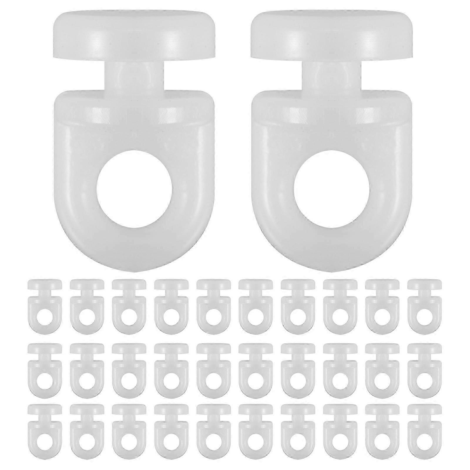 White Plastic Curtain for Ceiling Mounted Curtains 200Pcs