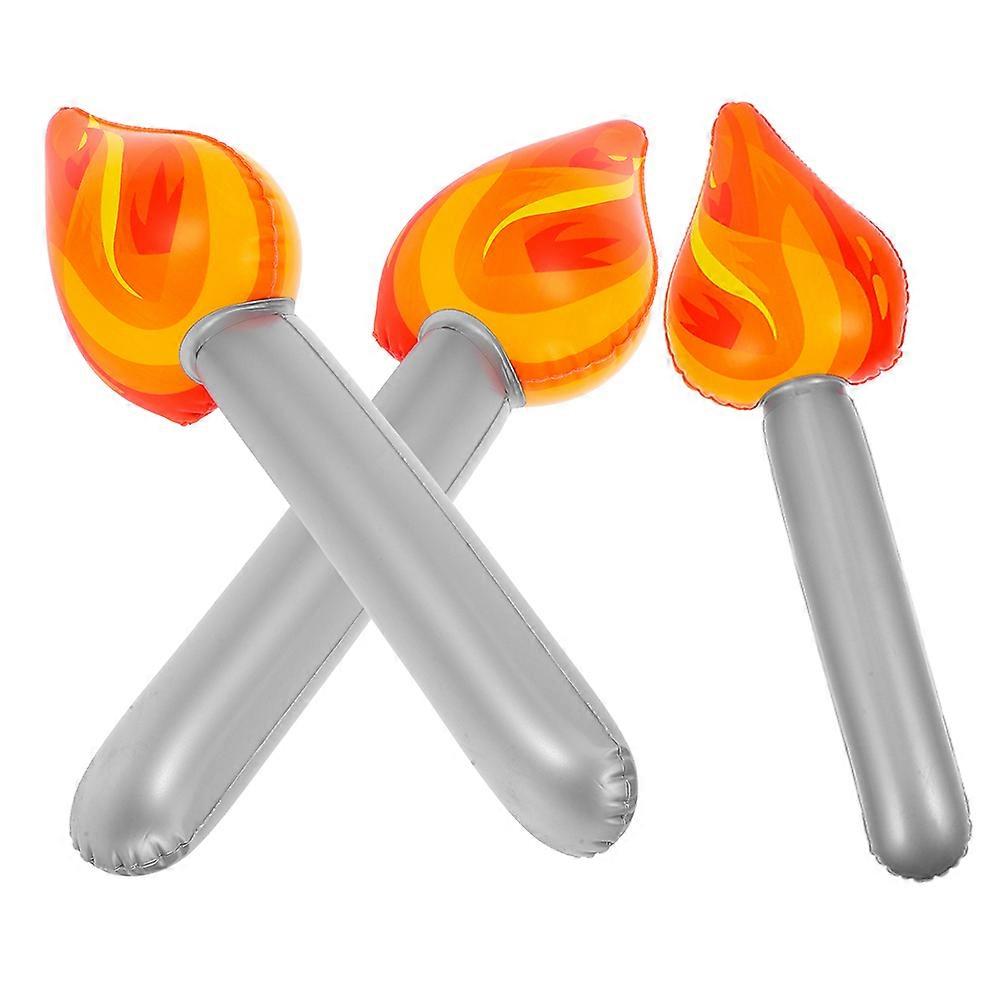 Inflatable Torch Toy for Performance with 12Pcs Party Props Set