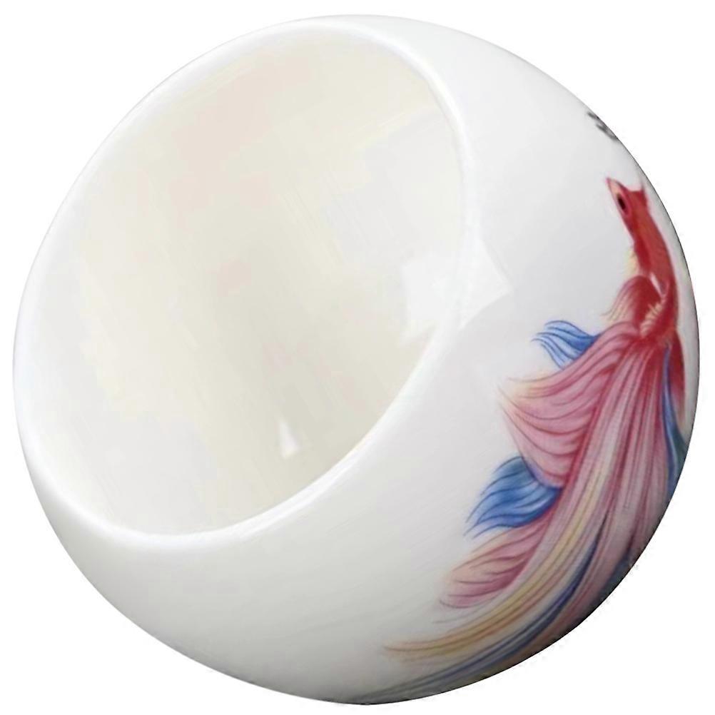 Ceramic Tea Ware Pattern Tea Cup for Office Use 4Pcs Set