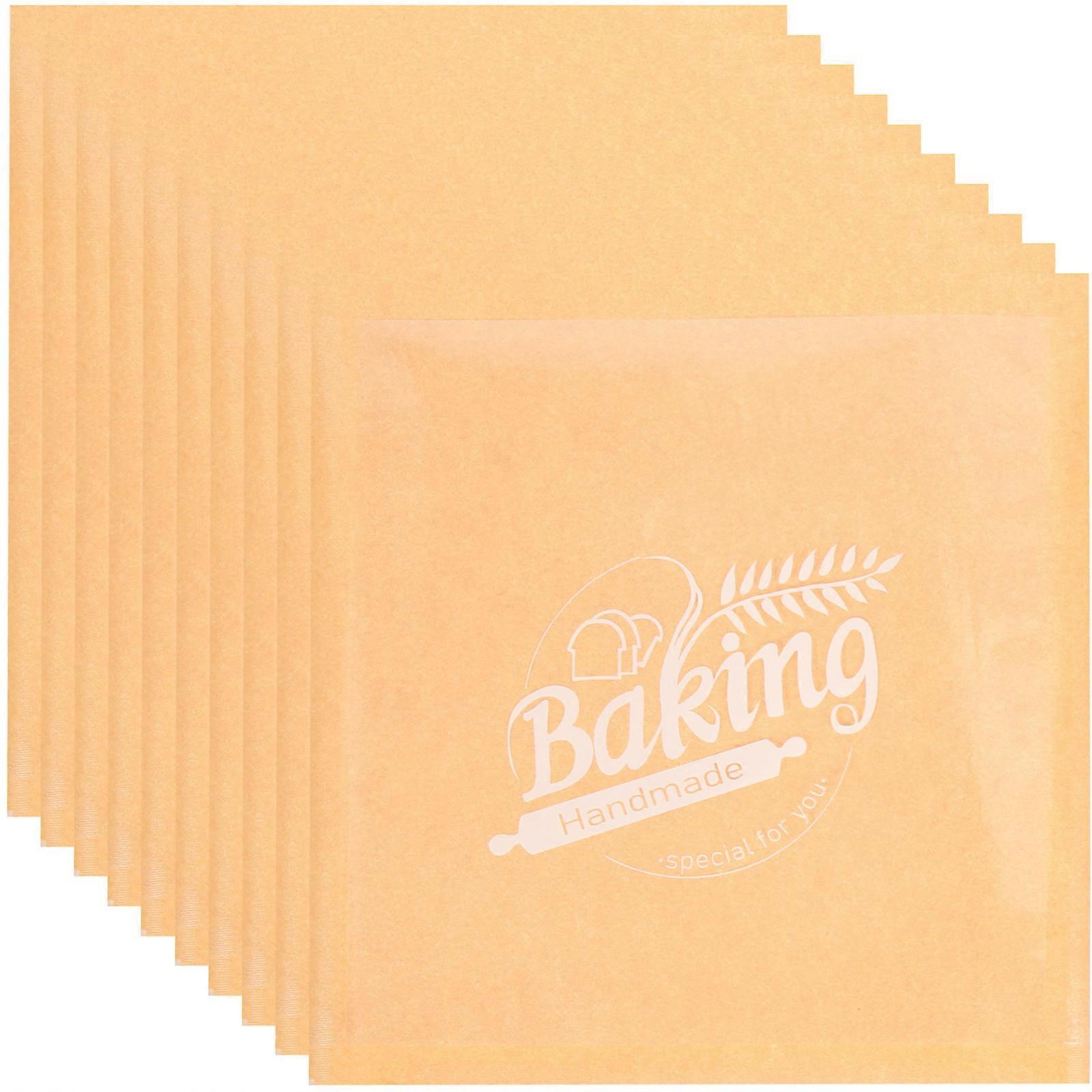 Multi-Function Paper Bread Bags Oil-Proof Disposable Baking Bags 100Pcs