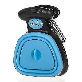 Ramasse-crottes portable pour chien avec distributeur de sacs et attache pour laisse, conception pliable robuste pour une utilisation en extérieur