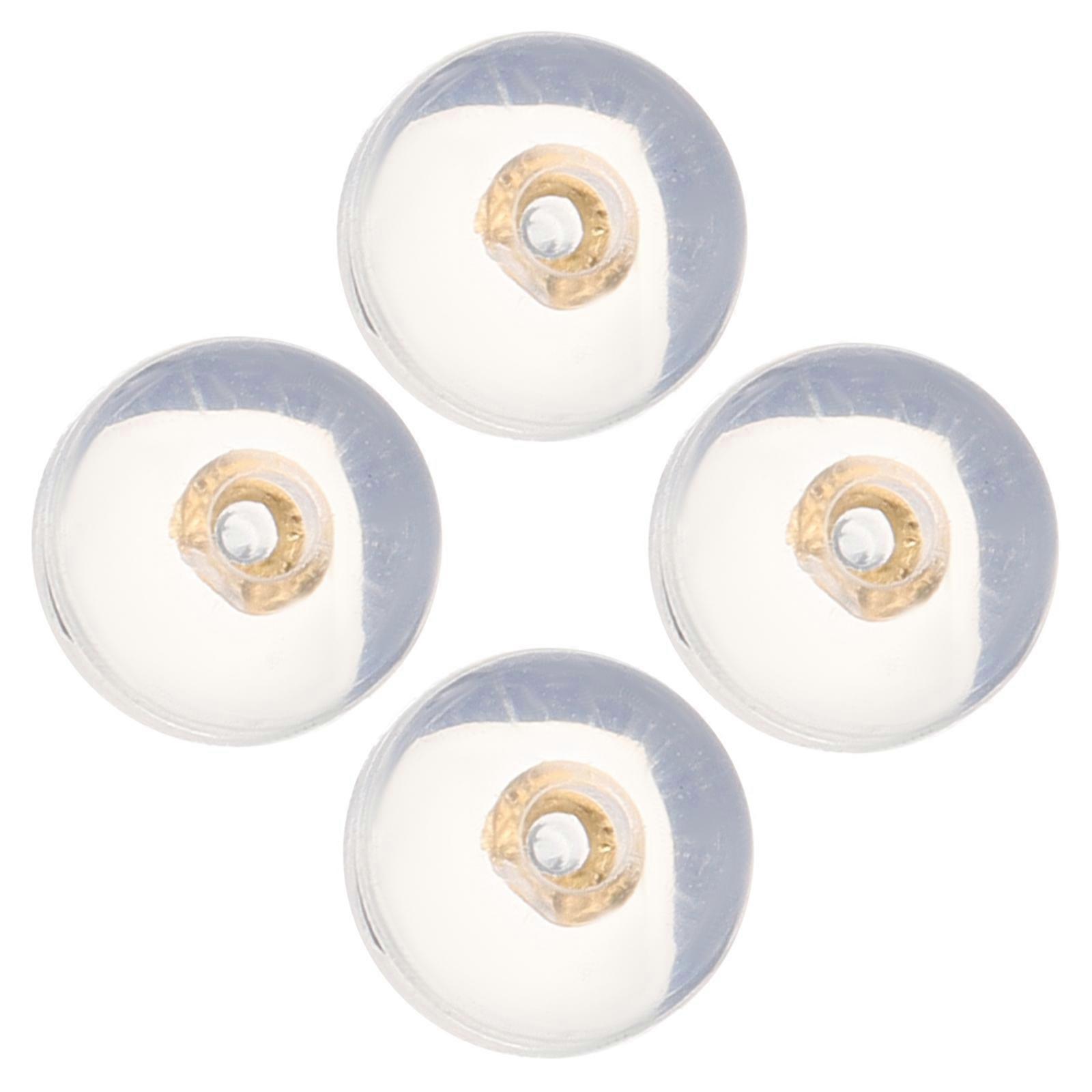Hypoallergenic Silicone Earring Backs for Studs DIY Earring Backs 4Pcs Set