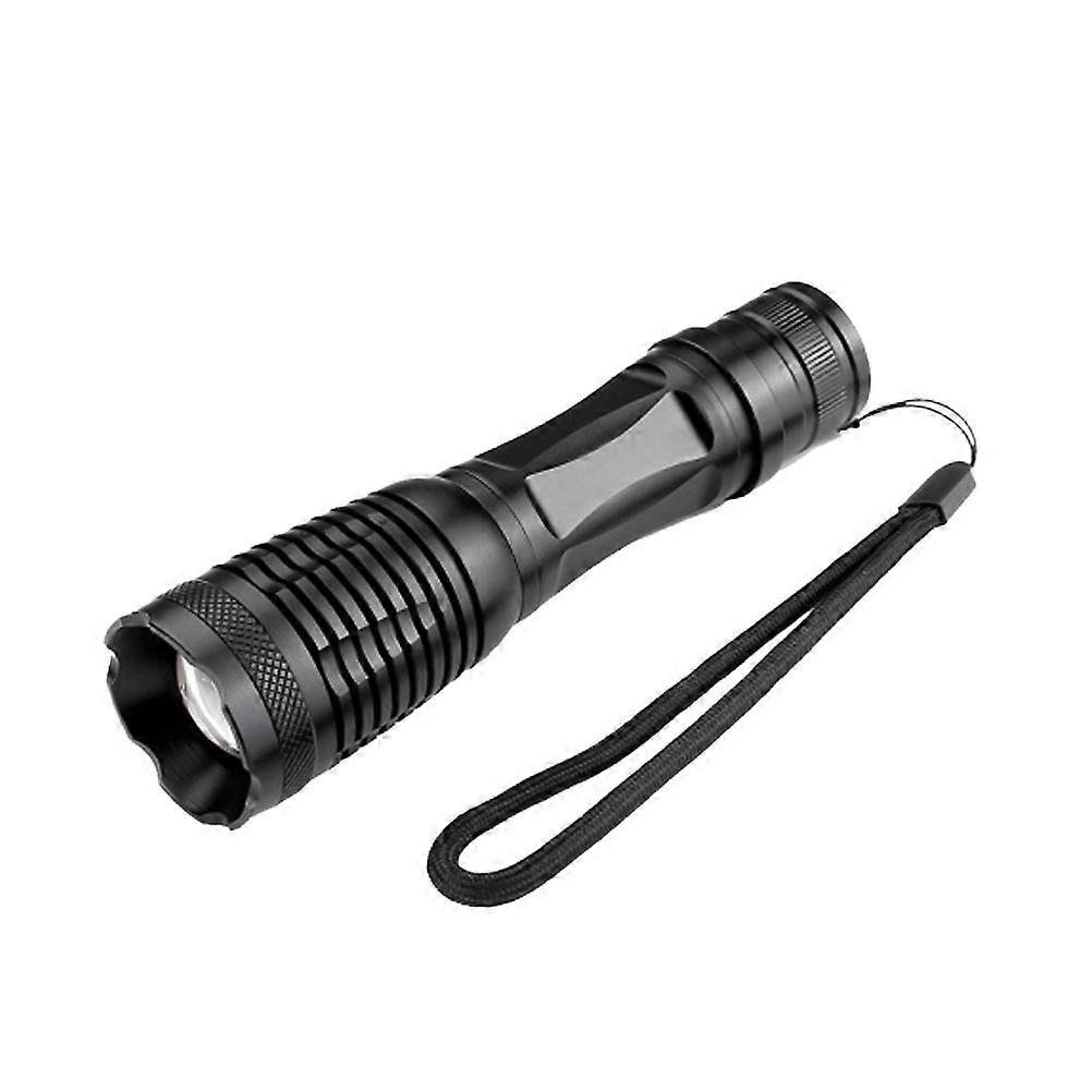 Uv Flashlight Zoom LED Double Light Source for Remote Strong Light Use