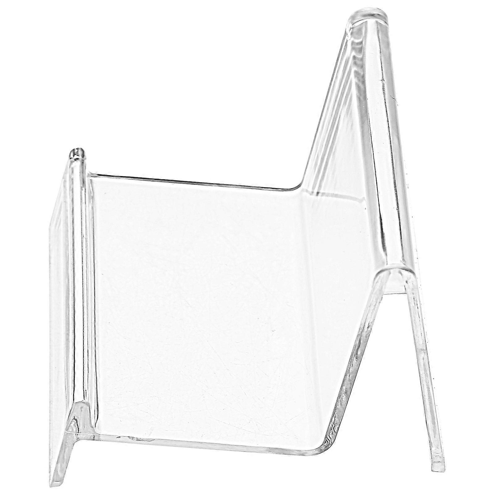 Plastic Wallet Display Stand for Storage 5Pcs Transparent Durable Pc Material