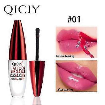 Peel Off Matte Lip Stain, Lip Liner Stain Tattoo Lip Gloss Langtidsholdbar flydende læbestift