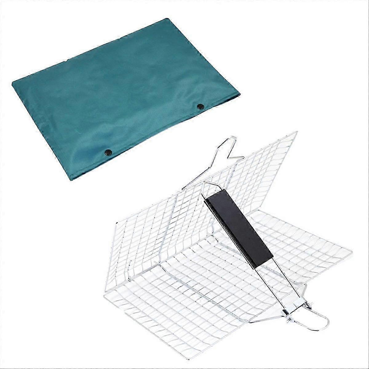 Grill Basket Folding Grilling Baskets compatible with Fish Cooking Accessories